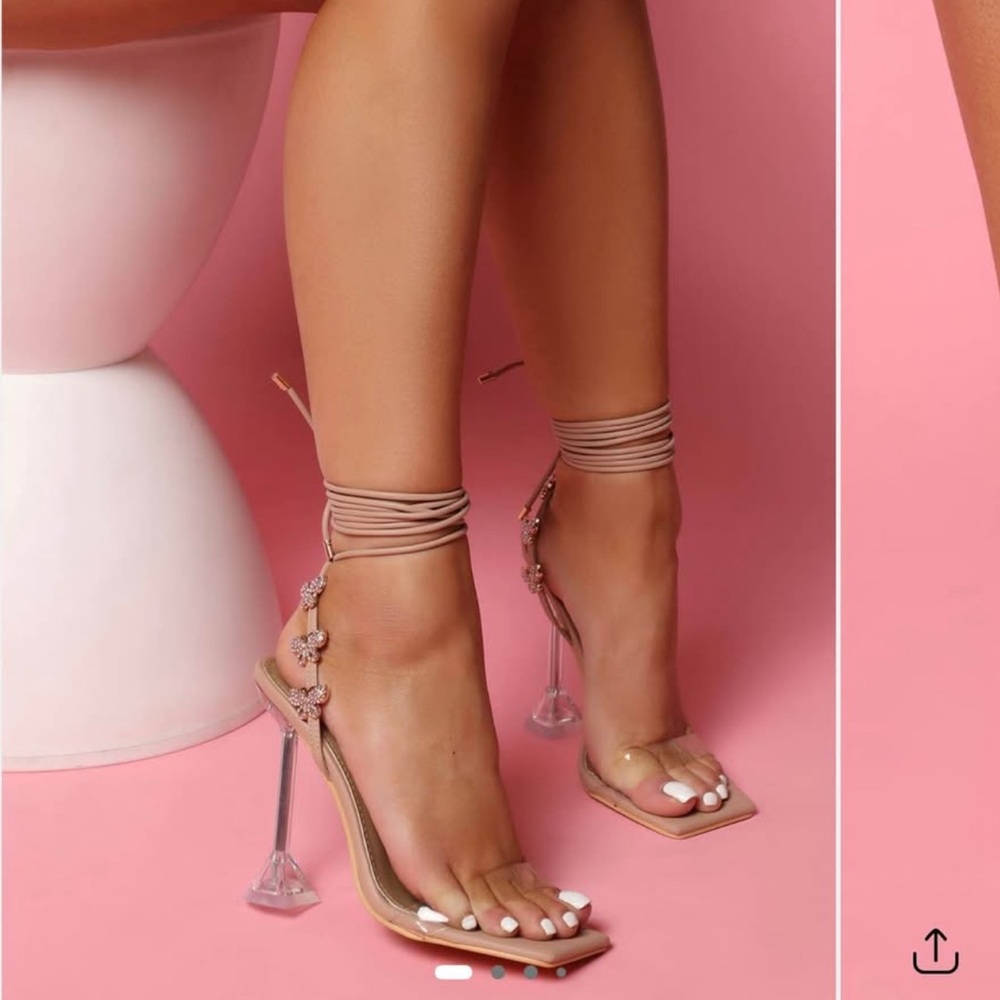 Brand new Fashion Nova nude Strappy Heels